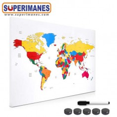 MAPA MAGNÉTICO 60x40cm COLOR