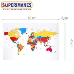 MAPA MAGNÉTICO 60x40cm COLOR 2