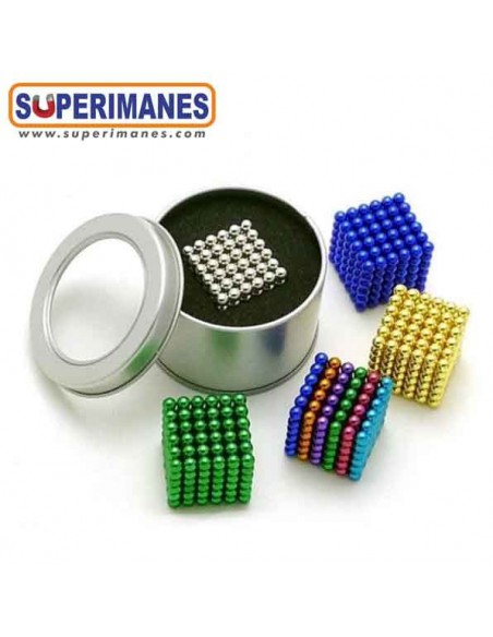 SET 216 ESFERAS MAGNÉTICAS 5mm DORADO