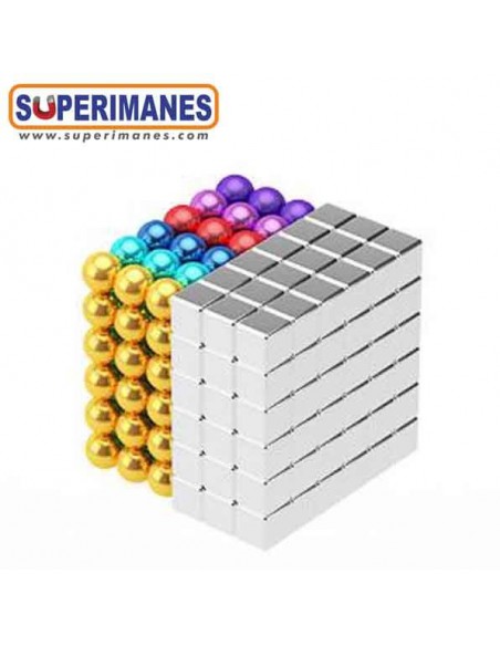 SET 216 CUBOS MAGNÉTICAS 5mm NÍQUEL