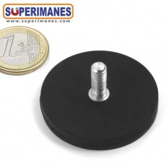 IMÁN GOMA VÁSTAGO ROSCA Ø 43 MM M6