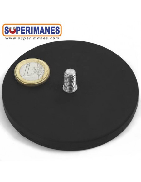 IMÁN GOMA VÁSTAGO ROSCA Ø 88 MM
